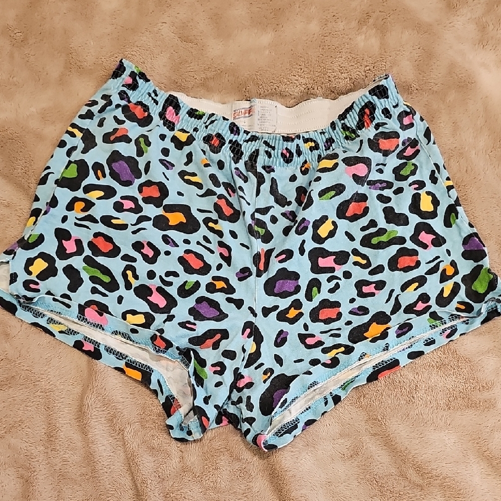 Colorful Leopard Print Shorts